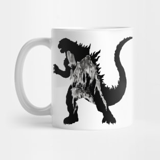 godzilla shillouette Mug